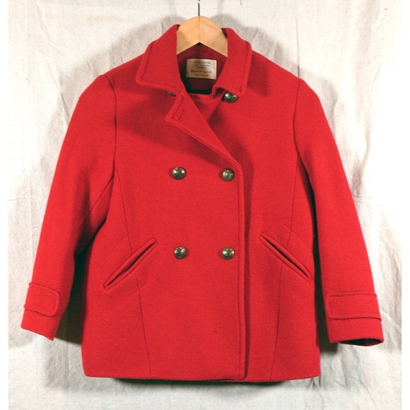 NWOT Zara Girls 9-10 Double Breasted Pea Coat - Picture 2 of 12